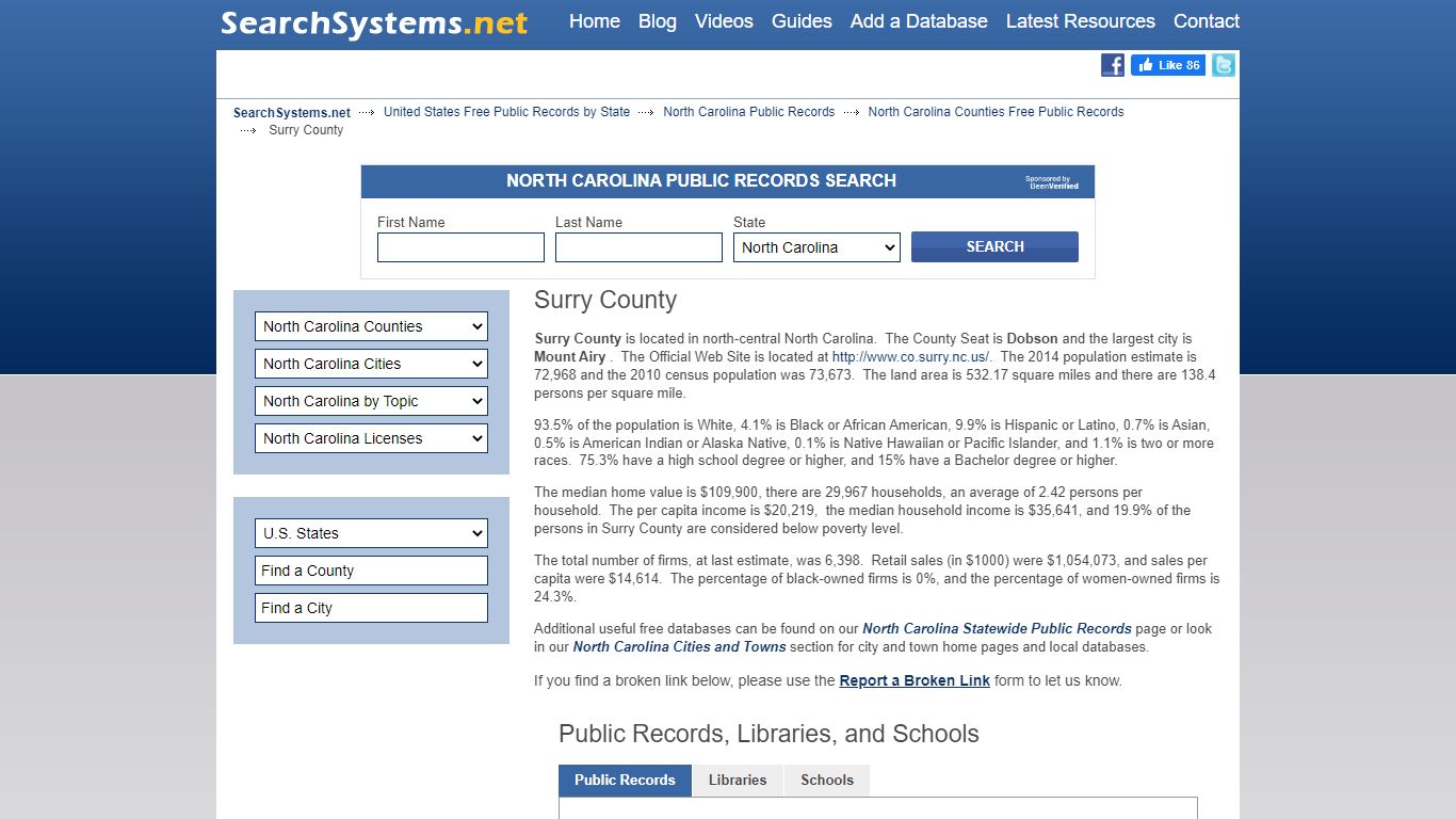 Surry County Criminal and Public Records